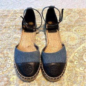 Tory Burch denim espadrilles